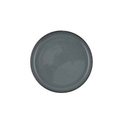 16-teiliges Geschirrset, grau/Porzellan