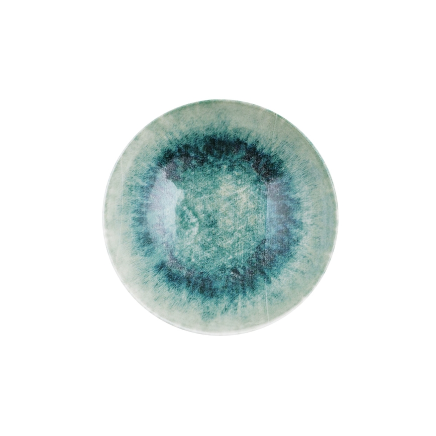 18-teiliges Geschirrset, blau, Porzellan