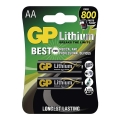 2 Stück AA Lithiumbatterie GP LITHIUM 1,5V