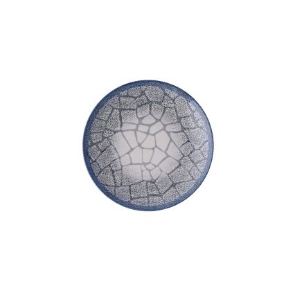 24-teiliges Essservice, blau/Porzellan