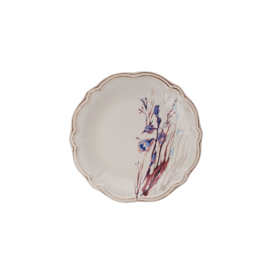 24-teiliges Essservice bunt/Porzellan