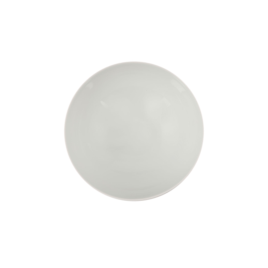 24-teiliges Geschirrset aus Porzellan, weiß/blau