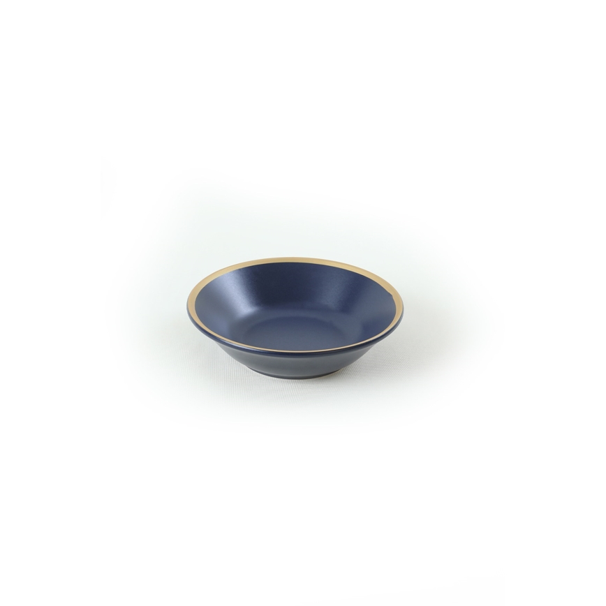 24-teiliges Geschirrset, blau/gold, Keramik