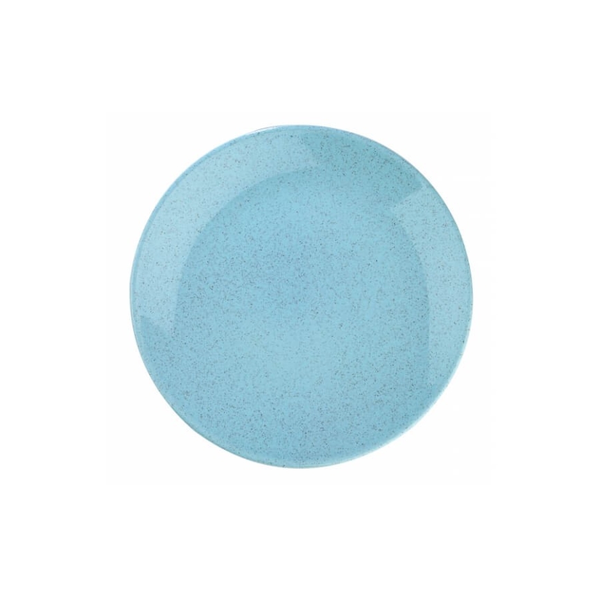 24-teiliges Geschirrset blau/Porzellan