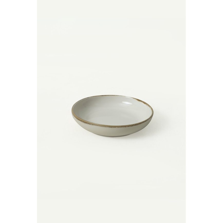 24-teiliges Geschirrset – creme/braun, Keramik