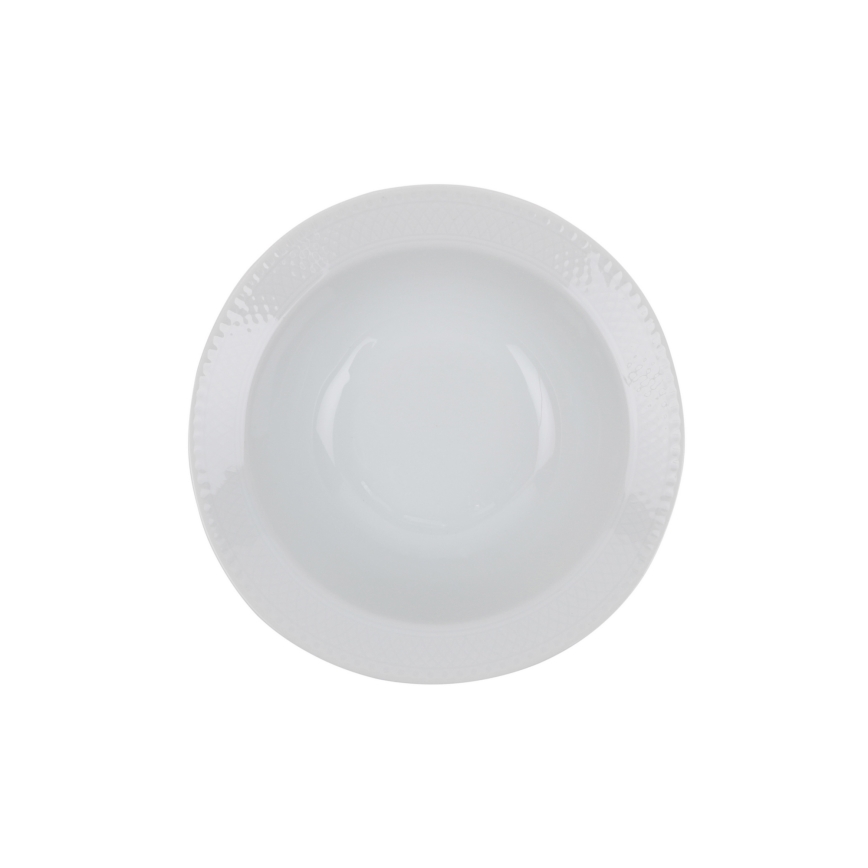 24-teiliges Geschirrset weiß/Porzellan