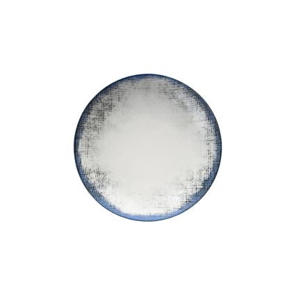 24-teiliges Speiseservice, weiß/blau, Porzellan