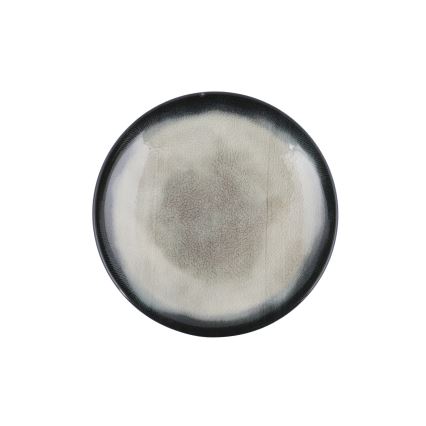 26-teiliges Tafelservice blau/braun/Porzellan