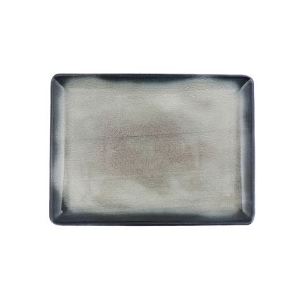 26-teiliges Tafelservice blau/braun/Porzellan