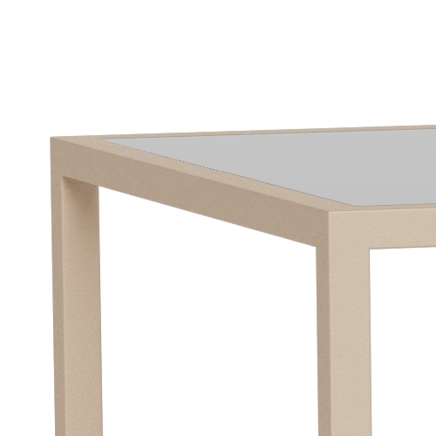 2er-Set Couchtisch SARON 90x50 cm grau/transparent