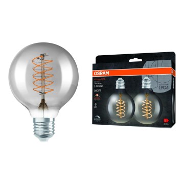2er-Set dimmbare LED-Leuchtmittel Vintage-Filament E27/7,8W/230V 1800K - Osram