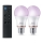 2er-Set dimmbare LED-RGB-Glühbirnen Philips SMART A60 E27/8,5W/230V 2200-6500K + Fernbedienung