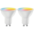 2er-Set dimmbare LED-RGBW-Lampen MESH GU10/6,5W/230V 2700-6500K Wi-Fi - Aigostar