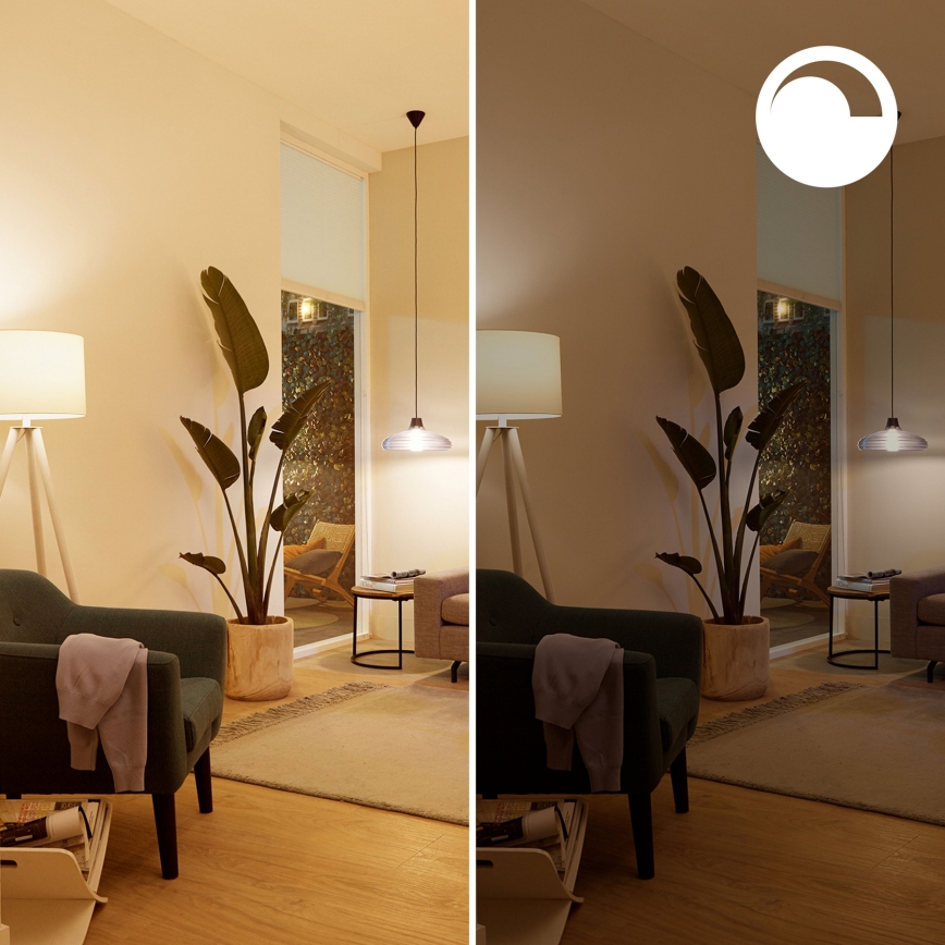 2er-Set dimmbare LED-RGB-Glühbirnen Philips SMART A60 E27/8,5W/230V 2200-6500K + Fernbedienung