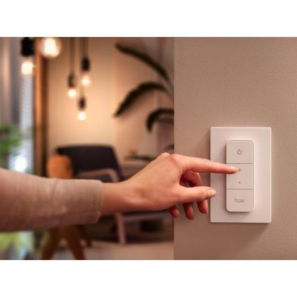 2er-Set dimmbarer LED-Lampen Philips Hue WHITE AMBIANCE GU10/4,2W/230V 2200-6500K + Dimmer-Schalter