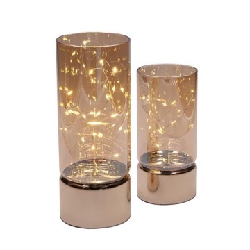 2er-Set LED-Weihnachtsbeleuchtung 20xLED+10xLED/2xAA+3xAA warmweiß