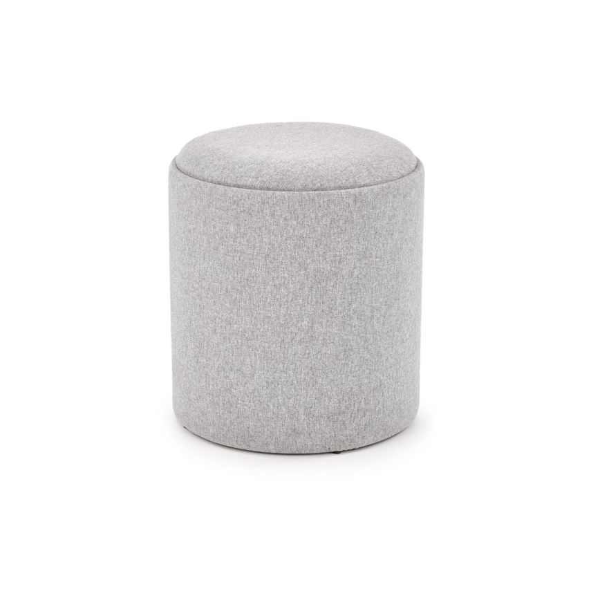 2er-Set Sitzhocker AVIKO, Ø 38/45 cm, grau/beige