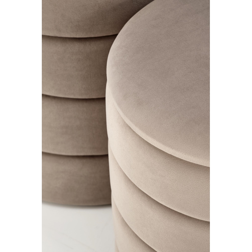 2er-Set Sitzhocker PAX Ø 33/40 cm, taupe