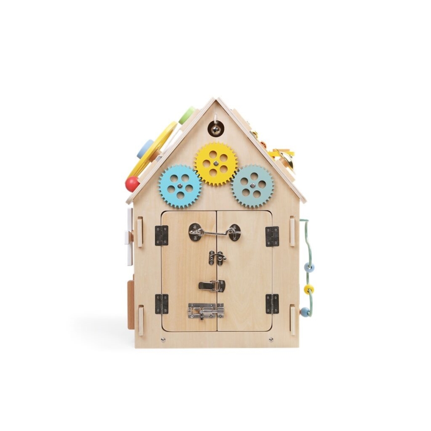 2Kids Toys - Aktivitätsbrett Haus beige