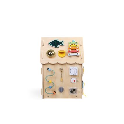 2Kids Toys - Aktivitätsbrett Haus beige