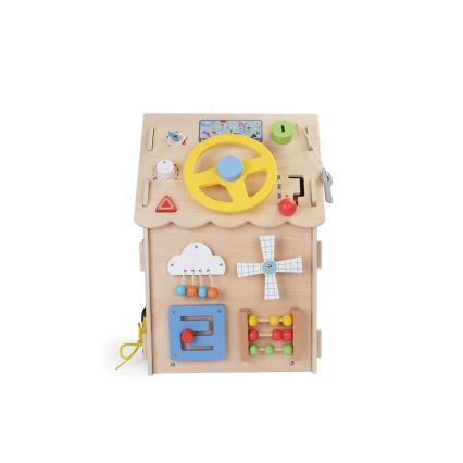 2Kids Toys - Aktivitätsbrett Haus beige