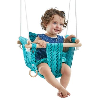 2Kids Toys - Altalena tessile per bambini turchese