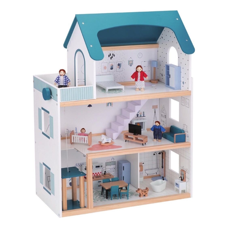 2Kids Toys - Casa delle bambole in legno Barbora