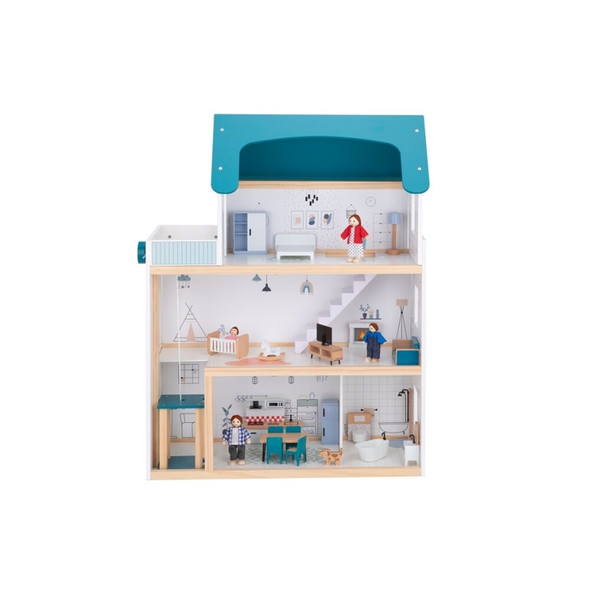 2Kids Toys - Casa delle bambole in legno Barbora