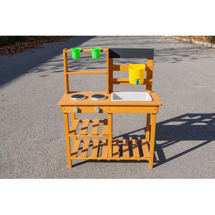 2Kids Toys - Cuisine de jardin en bois avec évier