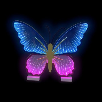 2Kids Toys - Décoration de table néon papillon LED/5W/USB
