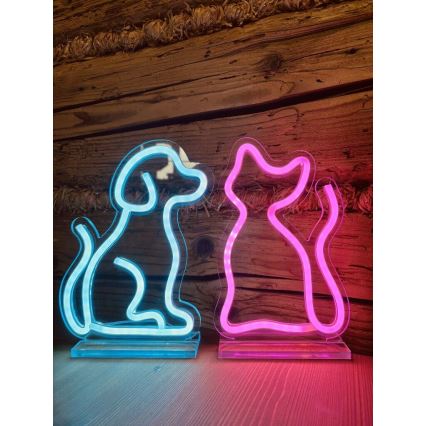 2Kids Toys - Decorazione da tavolo LED al neon LED/5W/USB cane
