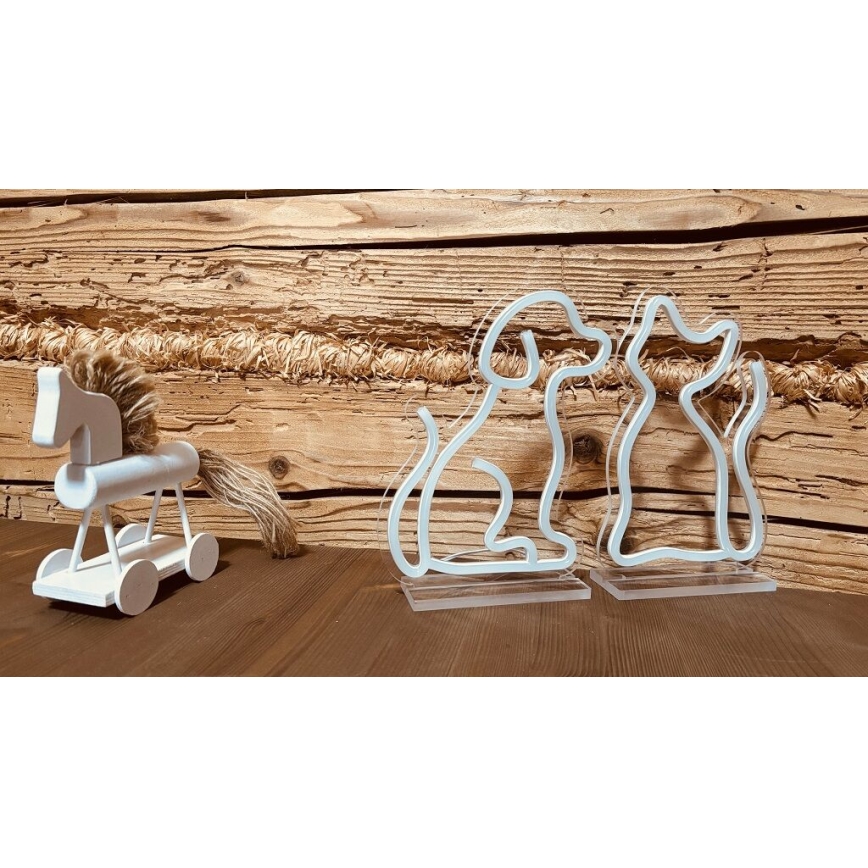 2Kids Toys - Decorazione da tavolo LED al neon LED/5W/USB cane