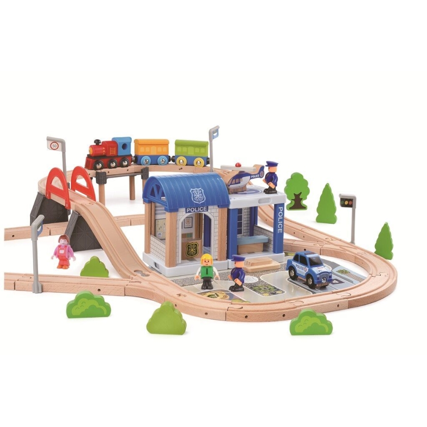 2Kids Toys - Eisenbahn Stadt und Dorf 200-teilig