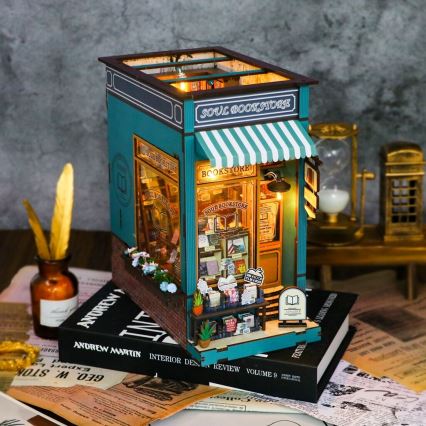 2Kids Toys - Puzzle 3D LED Fermalibri Libreria dell'anima 2xAAA