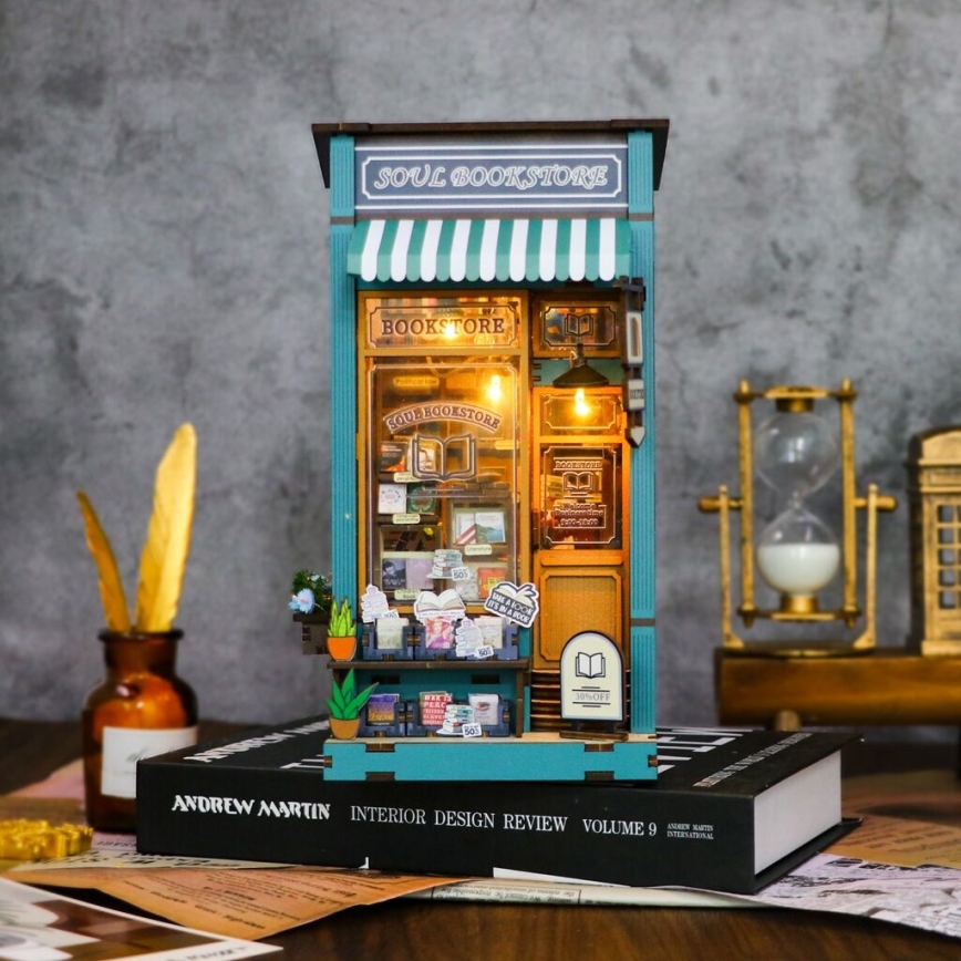 2Kids Toys - Puzzle 3D LED Fermalibri Libreria dell'anima 2xAAA