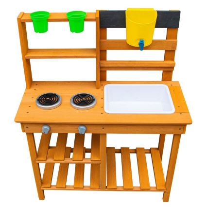 2Kids Toys - Holz-Spielküche für draußen mit Spüle