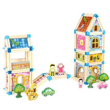 2Kids Toys - Jeu de construction en bois : Château
