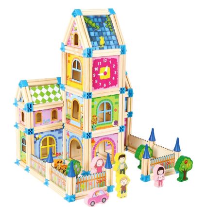 2Kids Toys - Jeu de construction en bois : Château