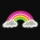 2Kids Toys - LED Decorazione murale al neon LED/5W/USB arcobaleno con clouds