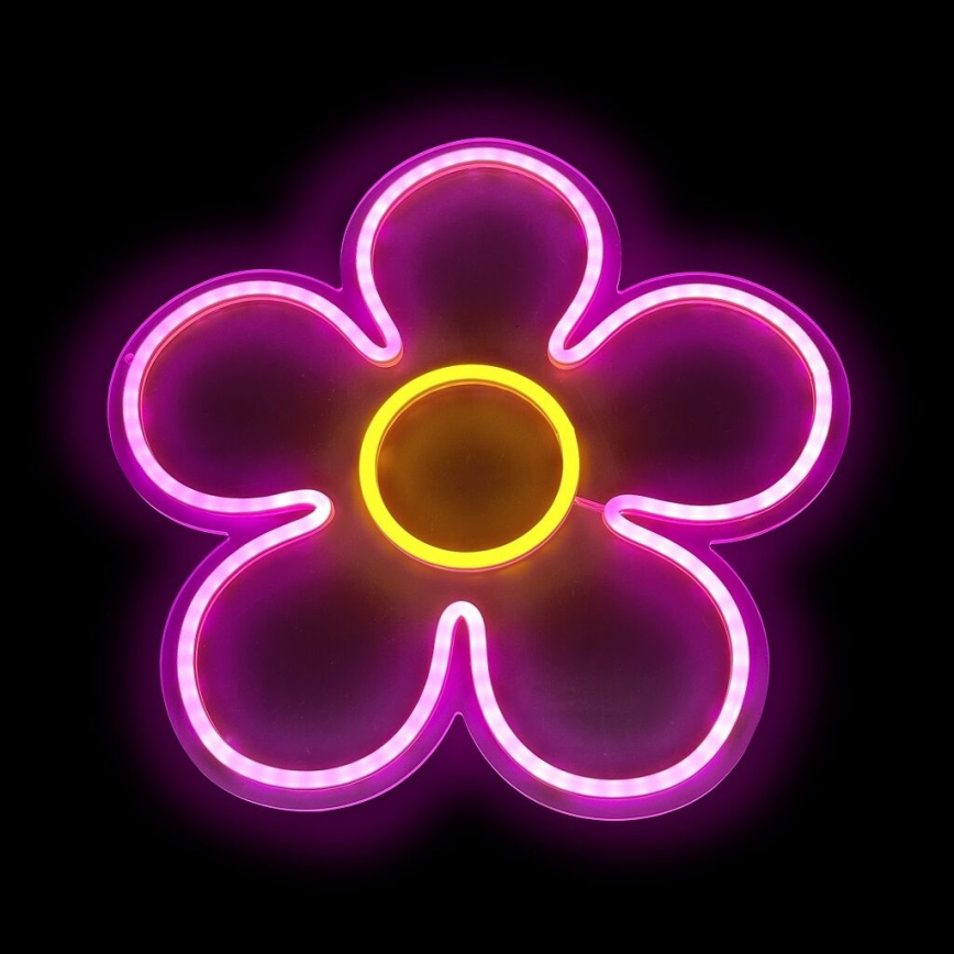 2Kids Toys - LED Decorazione murale al neon LED/5W/USB fiore