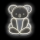 2Kids Toys - LED Decorazione murale al neon LED/5W/USB koala