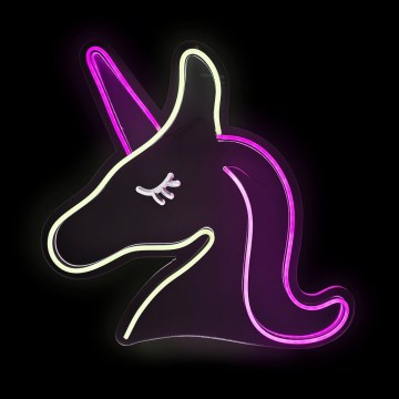 2Kids Toys - LED Decorazione murale al neon LED/5W/USB unicorno