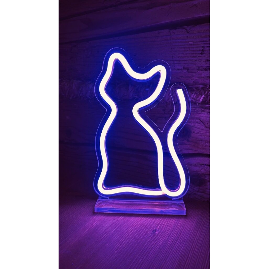 2Kids Toys - LED Neon tavolo decorazione LED/5W/USB gatta
