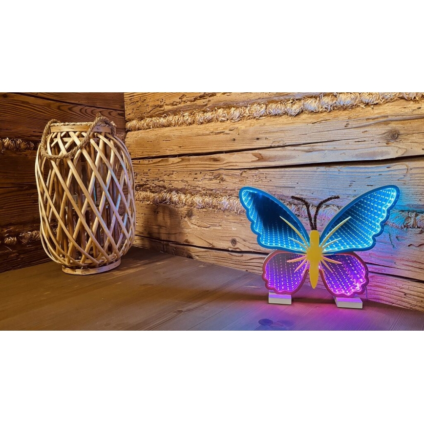 2Kids Toys - LED-Neon-Tischdekoration LED/5W/USB Schmetterling
