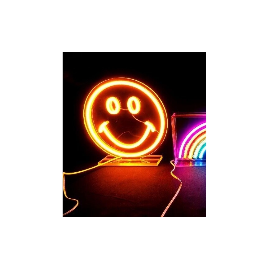 2Kids Toys - LED-Neon-Tischdekoration LED/5W/USB Smiley