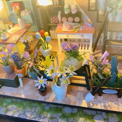 2Kids Toys - Miniatura della casetta Darcyin casa dei fiori 2xAAA