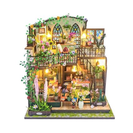 2Kids Toys - Miniatura della casetta Darcyin casa dei fiori 2xAAA
