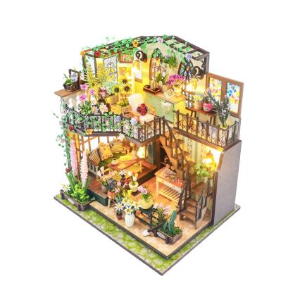2Kids Toys - Miniatura della casetta Darcyin casa dei fiori 2xAAA