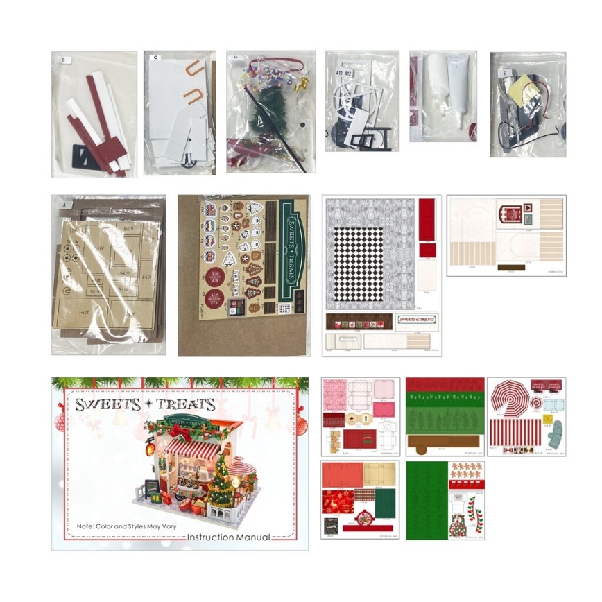 2Kids Toys - Miniatura della casetta Pasticceria di Natale 2xAAA