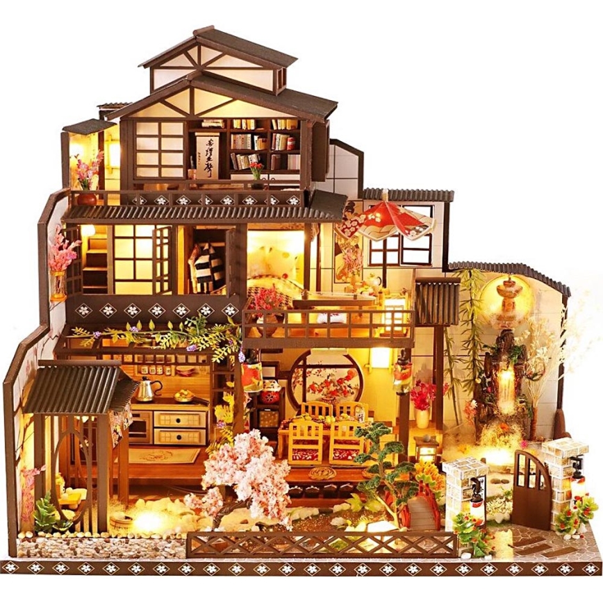 2Kids Toys - Miniatura della casetta Villa Sakura elegante 2xAAA